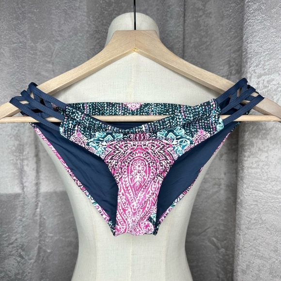NEW Lucky Brand Women’s Multicolored Boho Paisley Print Bikini Set Sz S - Picture 6 of 12